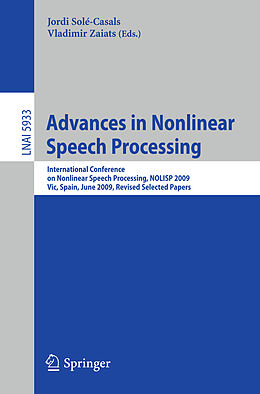 E-Book (pdf) Advances in Nonlinear Speech Processing von 