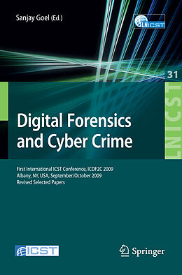 Couverture cartonnée Digital Forensics and Cyber Crime de 