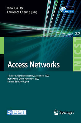 Couverture cartonnée Access Networks de Evaristo J. Abril, Juan C. Aguado, Nirwan Ansari