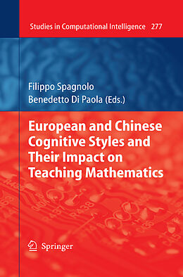 Fester Einband European and Chinese Cognitive Styles and their Impact on Teaching Mathematics von 