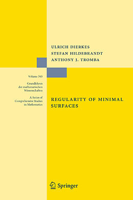 Livre Relié Regularity of Minimal Surfaces de Ulrich Dierkes, Anthony Tromba, Stefan Hildebrandt