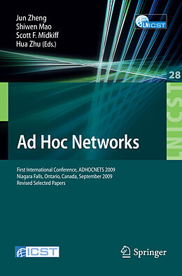 Couverture cartonnée Ad Hoc Networks de 
