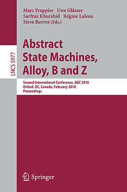 E-Book (pdf) Abstract State Machines, Alloy, B and Z von 