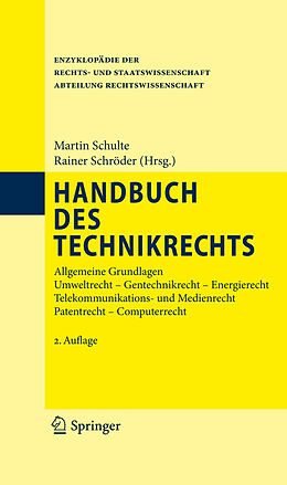 E-Book (pdf) Handbuch des Technikrechts von Rainer Schröder, Martin Schulte