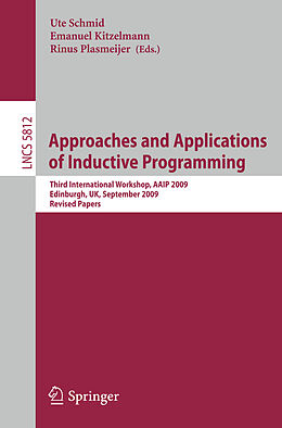 Kartonierter Einband Approaches and Applications of Inductive Programming von 