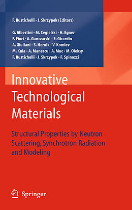 Livre Relié Innovative Technological Materials de 