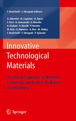 eBook (pdf) Innovative Technological Materials de Jacek J. Skrzypek, Franco Rustichelli