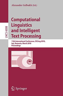 eBook (pdf) Computational Linguistics and Intelligent Text Processing de 