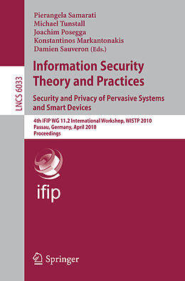 Kartonierter Einband Information Security Theory and Practices: Security and Privacy of Pervasive Systems and Smart Devices von 