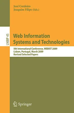E-Book (pdf) Web Information Systems and Technologies von José Cordeiro, Joaquim Filipe