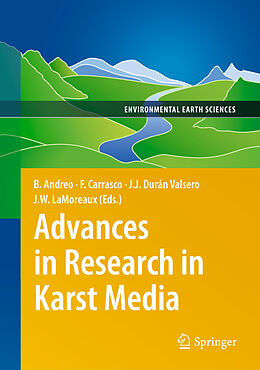 Livre Relié Advances in Research in Karst Media de 