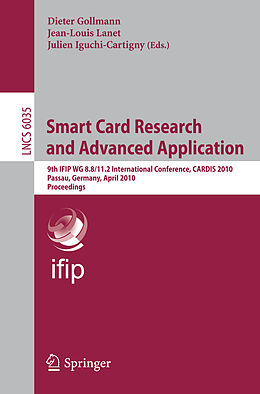Couverture cartonnée Smart Card Research and Advanced Applications de 