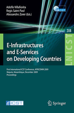 Kartonierter Einband E-Infrastructures and E-Services on Developing Countries von 