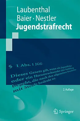 E-Book (pdf) Jugendstrafrecht von Klaus Laubenthal, Helmut Baier, Nina Nestler
