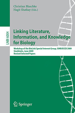 Kartonierter Einband Linking, Literature, Information, and Knowledge for Biologie von 