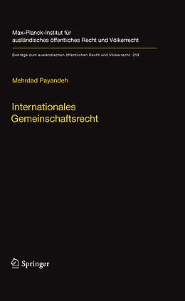 E-Book (pdf) Internationales Gemeinschaftsrecht von Mehrdad Payandeh