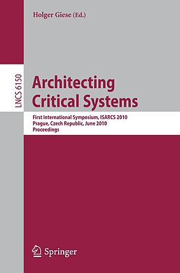 E-Book (pdf) Architecting Critical Systems von 