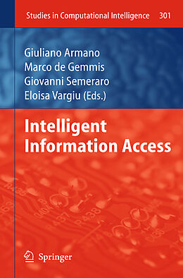 Livre Relié Intelligent Information Access de 