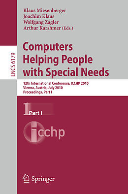 Kartonierter Einband Computers Helping People with Special Needs, Part I von 
