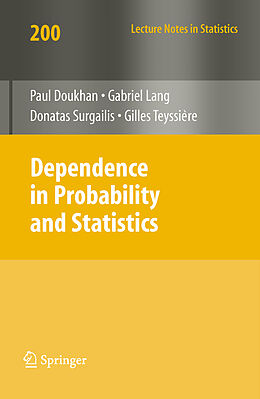 Couverture cartonnée Dependence in Probability and Statistics de 