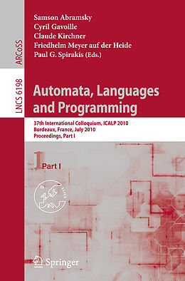 Kartonierter Einband Automata, Languages and Programming von 