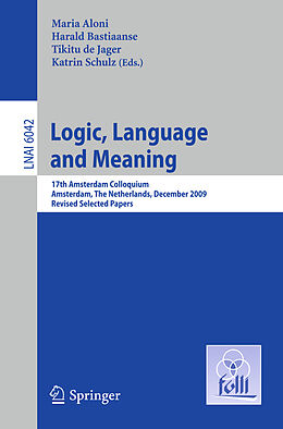 Kartonierter Einband Logic, Language and Meaning von 