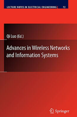 eBook (pdf) Advances in Wireless Networks and Information Systems de Qi Luo