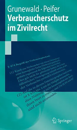 E-Book (pdf) Verbraucherschutz im Zivilrecht von Barbara Grunewald, Karl-Nikolaus Peifer