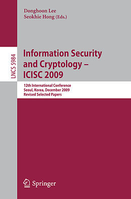 Kartonierter Einband Information Security and Cryptology - ICISC 2009 von 