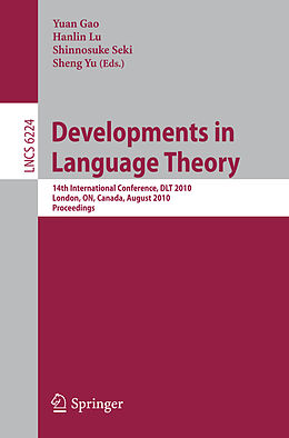 Kartonierter Einband Developments in Language Theory von 