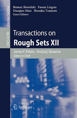 Kartonierter Einband Transactions on Rough Sets XII von 