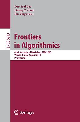 E-Book (pdf) Frontiers in Algorithms von 