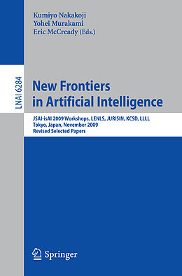 Kartonierter Einband New Frontiers in Artificial Intelligence von Elin McCready