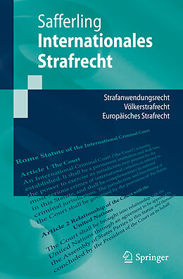 Kartonierter Einband Internationales Strafrecht von Christoph Safferling