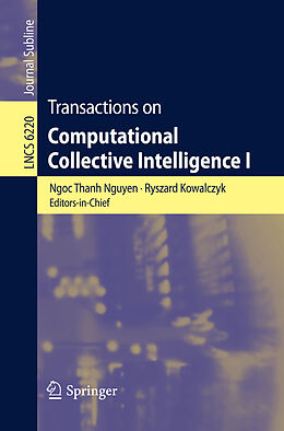 Couverture cartonnée Transactions on Computational Collective Intelligence I de 