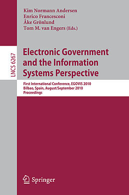 Kartonierter Einband Electronic Government and the Information Systems Perspective von 