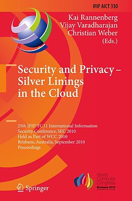 E-Book (pdf) Security and Privacy - Silver Linings in the Cloud von 