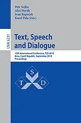 Kartonierter Einband Text, Speech and Dialogue von
