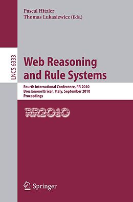 E-Book (pdf) Web Reasoning and Rule Systems von 