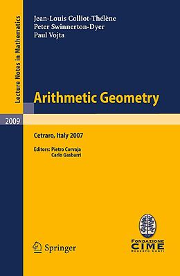 E-Book (pdf) Arithmetic Geometry von Jean-Louis Colliot-Thélène, Peter Swinnerton-Dyer, Paul Vojta