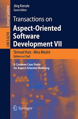 Kartonierter Einband Transactions on Aspect-Oriented Software Development VII von 