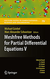 E-Book (pdf) Meshfree Methods for Partial Differential Equations V von Michael Griebel, Marc Alexander Schweitzer