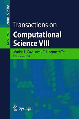 E-Book (pdf) Transactions on Computational Science VIII von 