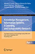 E-Book (pdf) Knowledge Management, Information Systems, E-Learning, and Sustainability Research von 