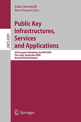 E-Book (pdf) Public Key Infrastructures, Services and Applications von 