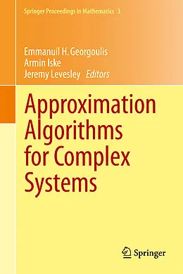 E-Book (pdf) Approximation Algorithms for Complex Systems von Jeremy Levesley, Armin Iske, Emmanuil H Georgoulis