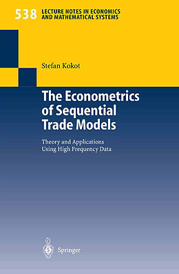 eBook (pdf) The Econometrics of Sequential Trade Models de Stefan Kokot