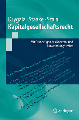E-Book (pdf) Kapitalgesellschaftsrecht von Tim Drygala, Marco Staake, Stephan Szalai