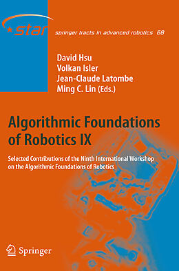 Fester Einband Algorithmic Foundations of Robotics IX von 