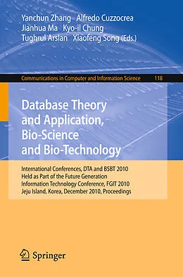 E-Book (pdf) Database Theory and Application, Bio-Science and Bio-Technology von 